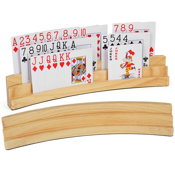 LotFancy Playing Card Holder for Kids Adults, 2Pcs, 3 Tiers, Hands Free