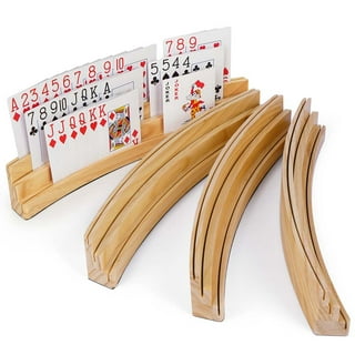GSE Games & Sports Expert Wooden Playing Card Holders for Kids Adults