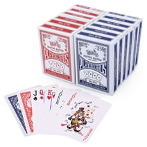 LotFancy Playing Cards, 6 Blue and 6 Red, Poker Size, Standard Index, 12 Decks