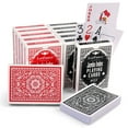thumbnail image 1 of LotFancy Playing Cards, Jumbo Index, 12 Decks of Cards (6 Black 6 Red), Large Print, Poker Size, 1 of 9