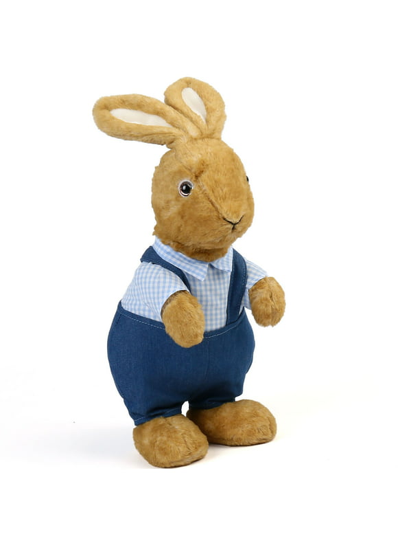 LotFancy Rabbit Stuffed Animal, 12 in Brown Bunny Plush Toy for for Kids, Boys