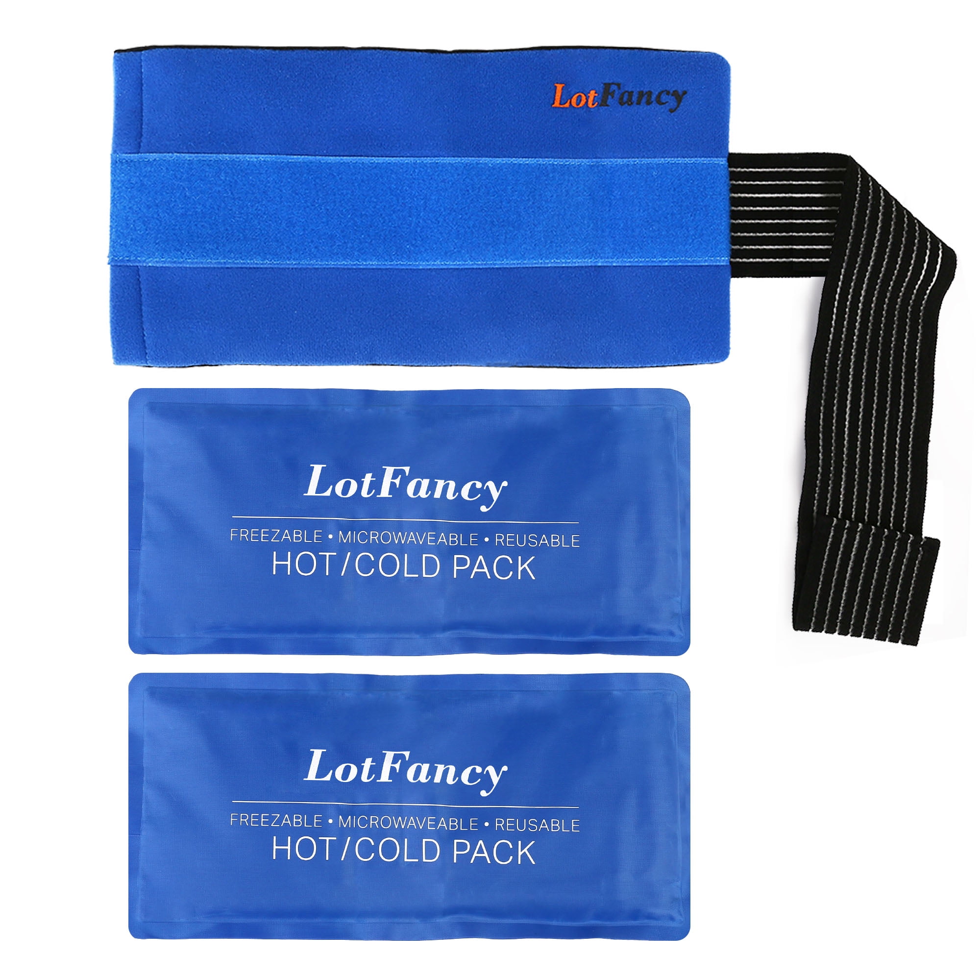 Hot or Cold Gel Pack Set of 4- XL Size (8 x 11) Reusable Ice Pak