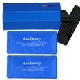 LotFancy Reusable Gel Ice Pack, Hot/Cold Therapy Wrap with Elastic