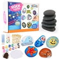 thumbnail image 1 of LotFancy Rock Painting Kit, DIY Stone Set for Children Age 3+, 1 of 8