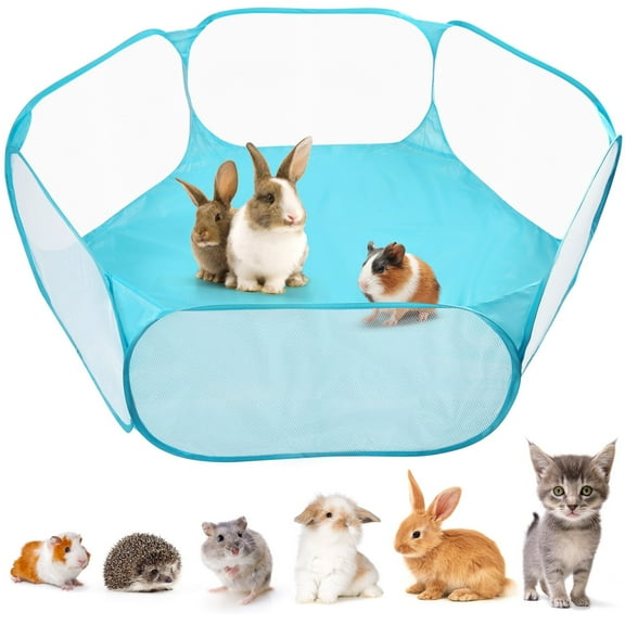 Prime Pets Play Pen for Small Pets, Dog Cat Playpen for Puppy, Small Animals Tent Cage
