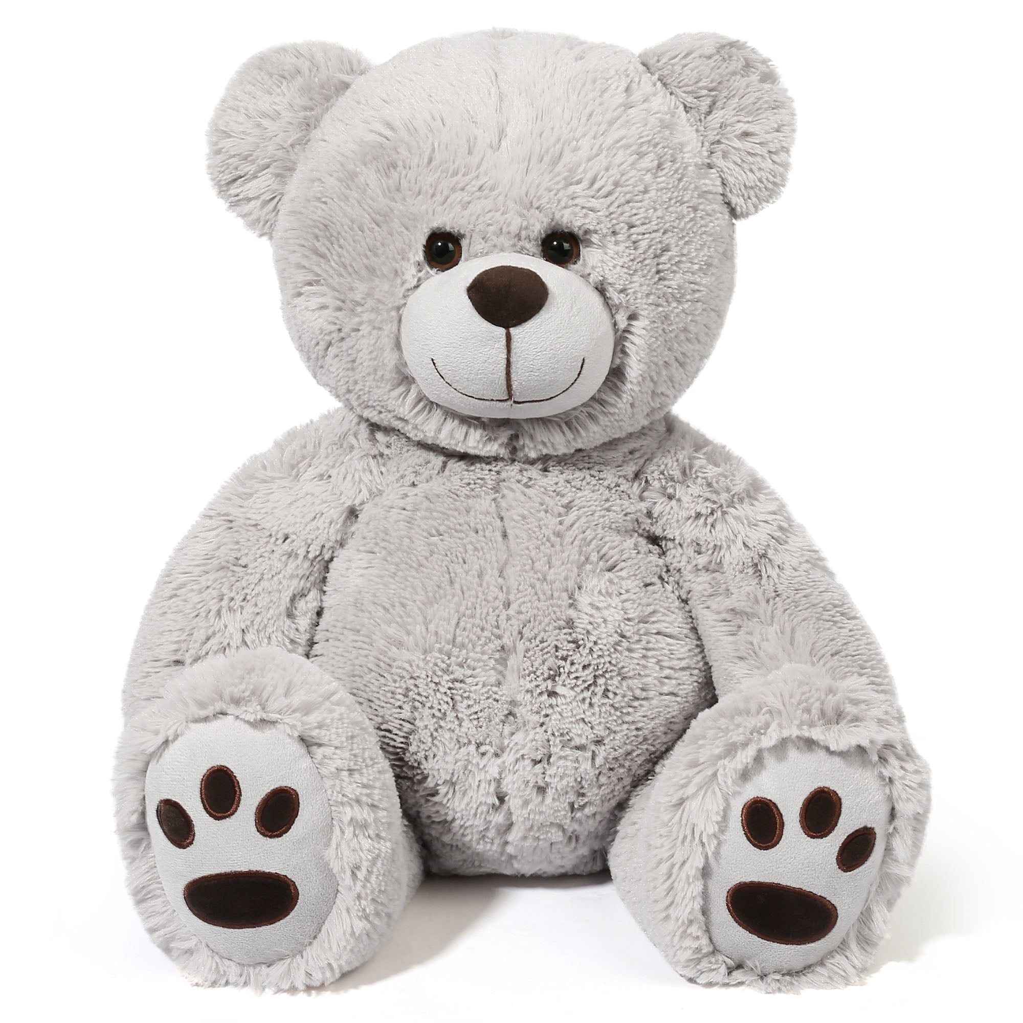 LotFancy Teddy Bear Stuffed Animal, 20” Plush Toy Gift for Girls Girlfriend, Gray