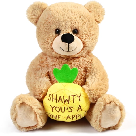 LotFancy Teddy Bear Stuffed Animal, Shawty U Fine, 12 in Valentine's Day Gift for Girlfriend, Wife