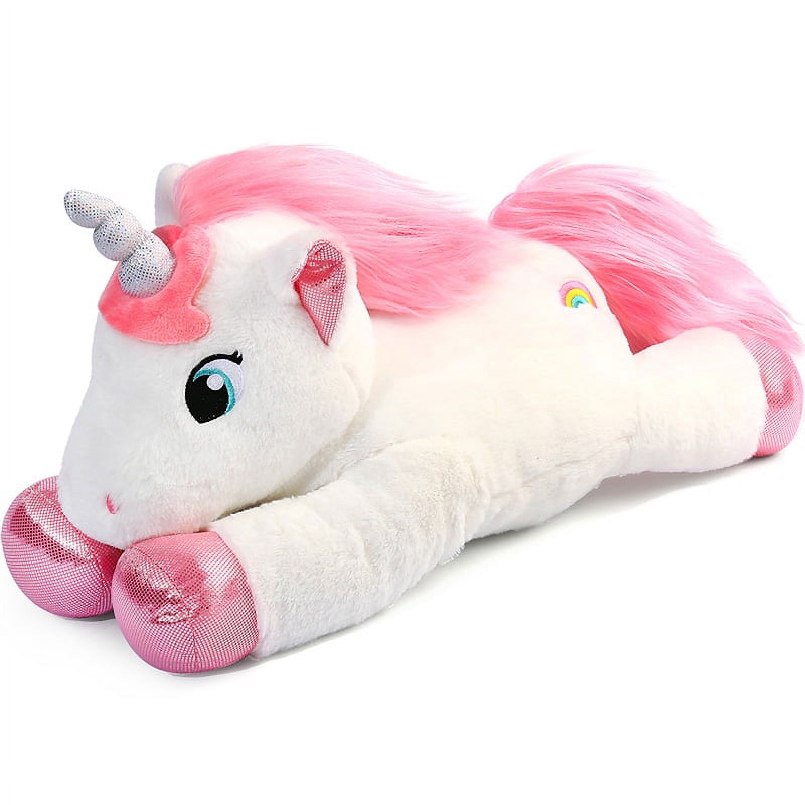 LotFancy Unicorn Stuffed Animal Plush Toys, 18 in White Unicorn for Girls, Kids, Boys - image 1 of 8