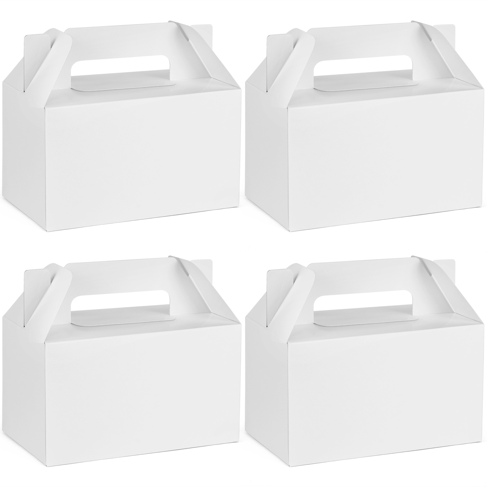 Ballot Box for Suggestions Donations Raffles White Glossy Cardboard