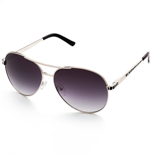 LotFancy Women's Aviator Sunglasses, Ultra Lightweight,UV400 Protection,Light Gray