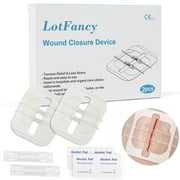 LotFancy Wound Closures, 2 Count, Butterfly Closures Adhesive Bandages for First Aid