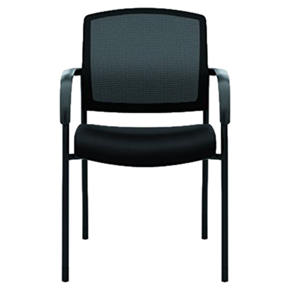 Lota Series Guest Side Chair 23" x 24.75" x 34.5", Black Seat/Black Back, Black Base