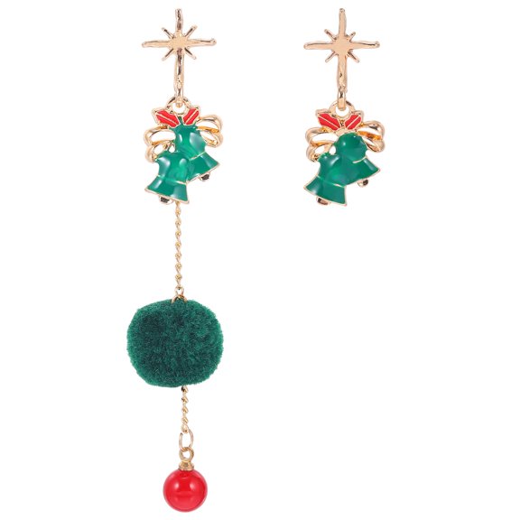 Lotatory 1 Pair Creative Cartoon Christmas Earrings Lovely Christmas Theme Dangle Earrings