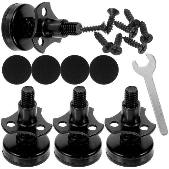 GARVALON Furniture Leveler Carbon Steel Foam Plastic 4Pcs 2.36X1.38X1.38In