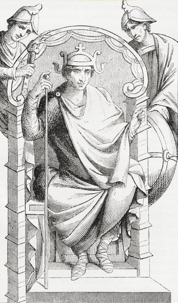 Lothair I or Lothar I 795 Canvas Art - Ken Welsh Design Pics (10 x 18)