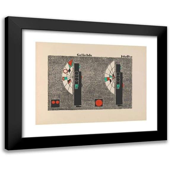 Lothar Schreyer 18x14 Black Modern Framed Museum Art Print Titled - Beloved Mother (1920-1921)