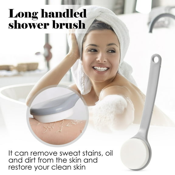 Lotion Applicator with Long Handle for Back Legs Feet, Self-Applying Sunscreen Sunless Self-Tanning Skin Cream Acne, Hard-To-Reach Areas Non-Slip Grip Foldable Detachable Dense