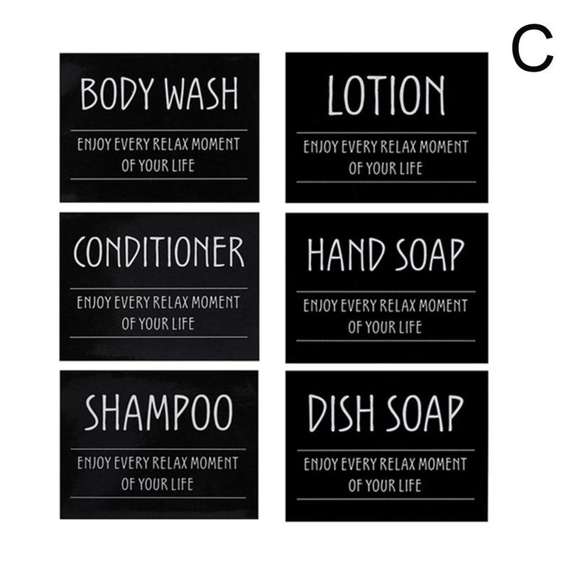 Lotion Shampoo Body Wash Label Sticker Laundry Label Sticker Home Decor