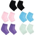 Lotion Sock Women Overnight 5 Pairs Gel Moisturizing Heel Socks, Anti