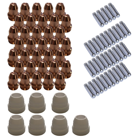 Lotos LCS77 Plasma Cutter Consumables Kit for Brown LT5000D and CT520D, 77-Piece Set