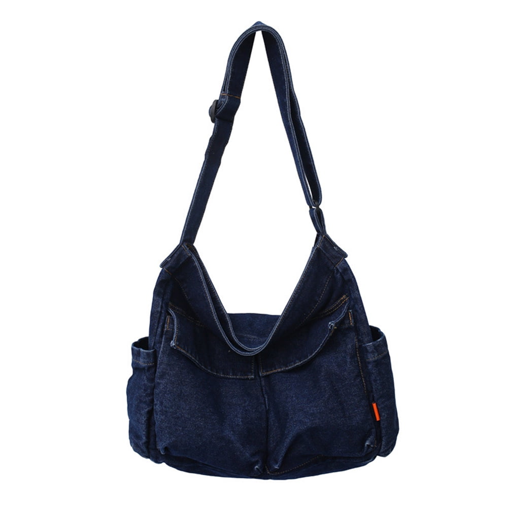 Denim Exterior Shoulder Bag Large Bags & Handbags for Women for sale | eBay
