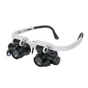 Lotpreco Magnifying Glasses with LED Light, Watch Repair Magnifier with 3 Interchangeable Lens-8X 15x 23x for Close Work
