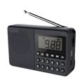 thumbnail image 1 of Lotpreco Multi-Function Radio FM/AM/SW Multi-Band Radio Portable Bluetooth Speaker MP3 Player can be Operated by Rechargeable Lithium Battery/3 AA Batteries Support TF Card/U Disk,Black, 1 of 5
