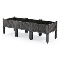 Lotpreco Plastic Raised Garden Bed Elevated Planter Box W/legs for Indoor And Outdoor Use