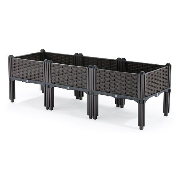 Lotpreco Plastic Raised Garden Bed Elevated Planter Box W/legs for Indoor And Outdoor Use
