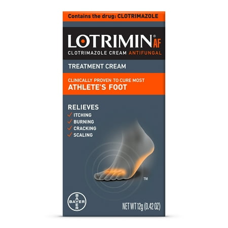 Lotrimin AF Athlete's Foot Antifungal Cream, 0.42 Ounce Tube