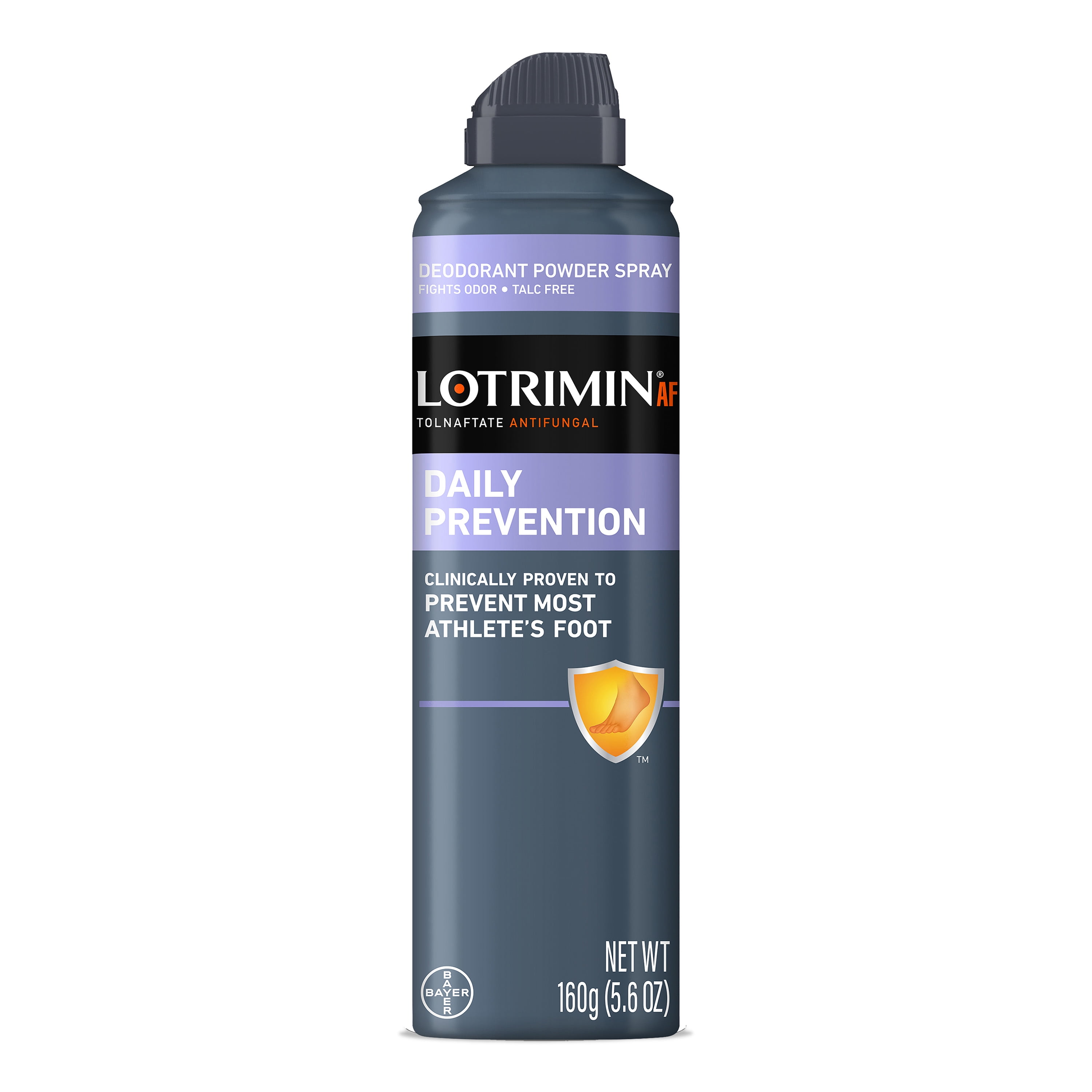 Lotrimin AF Athlete's Foot Daily Prevention Deodorant Powder Spray, 5.6 Ounce