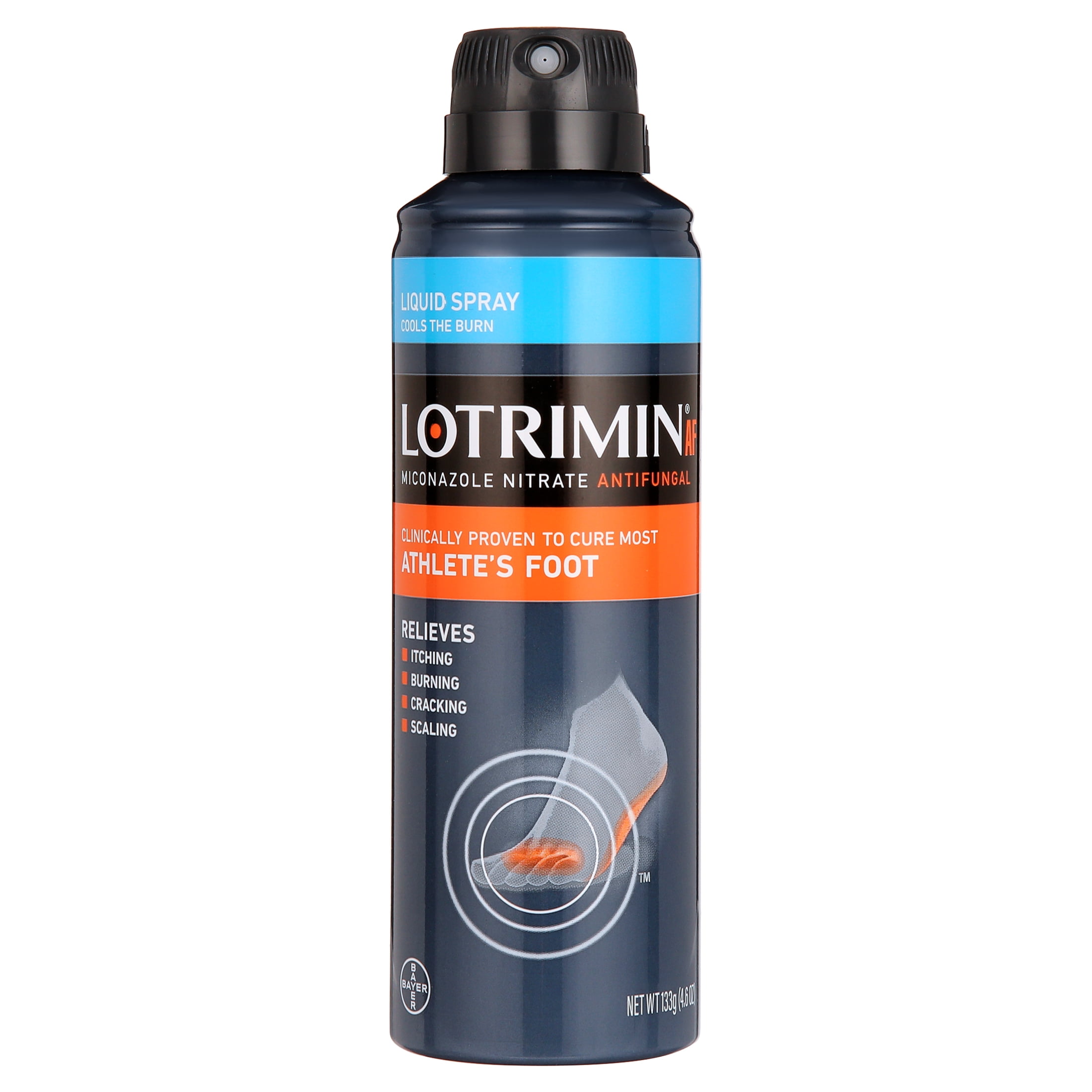 Lotrimin AF Athlete's Foot Liquid Spray, 4.6 Ounce Spray Can