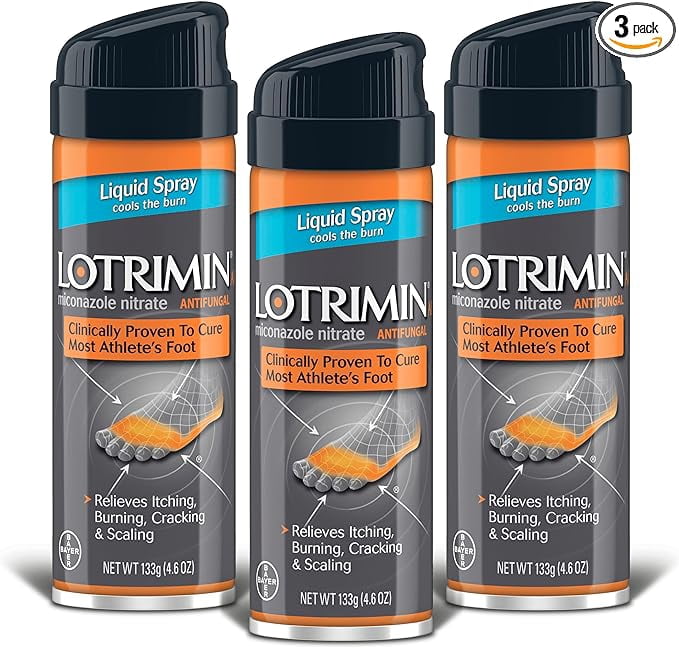 Lotrimin AF Athlete's Foot Liquid Spray, Miconazole Nitrate 2, Proven