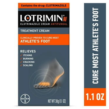 Lotrimin AF Clotrimazole Athlete's Foot Treatment Antifungal Cream, 30G Tube