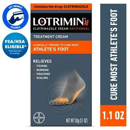 Lotrimin AF Athlete's Foot Antifungal Cream, 30G