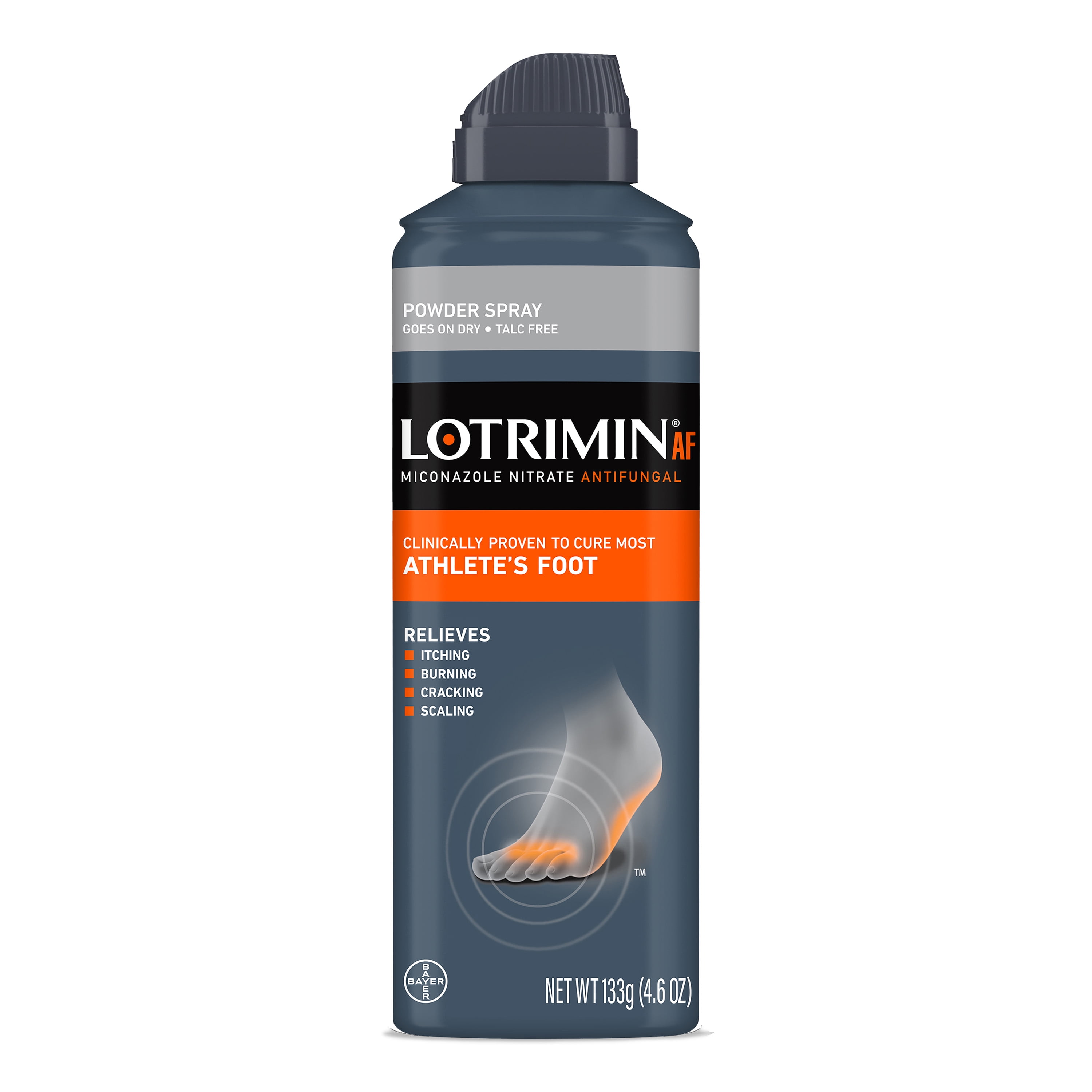 Lotrimin AF Miconazole Nitrate Antifungal Powder Spray, 4.6 oz
