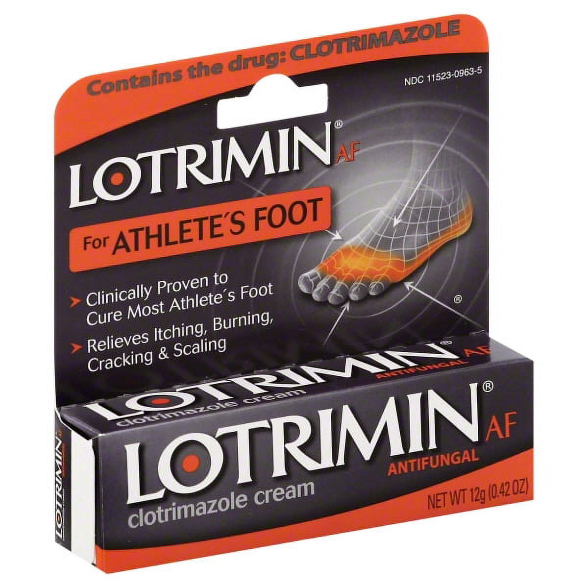 Lotrimin AF for Athlete's Foot Antifungal 1 Clotrimazole Cream, 0.42
