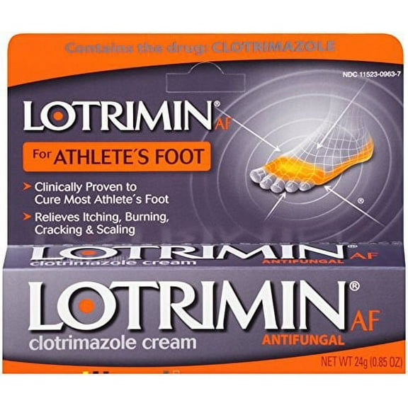 Lotrimin AF for Athlete's Foot Antifungal 1% Clotrimazole Cream, 0.85 oz