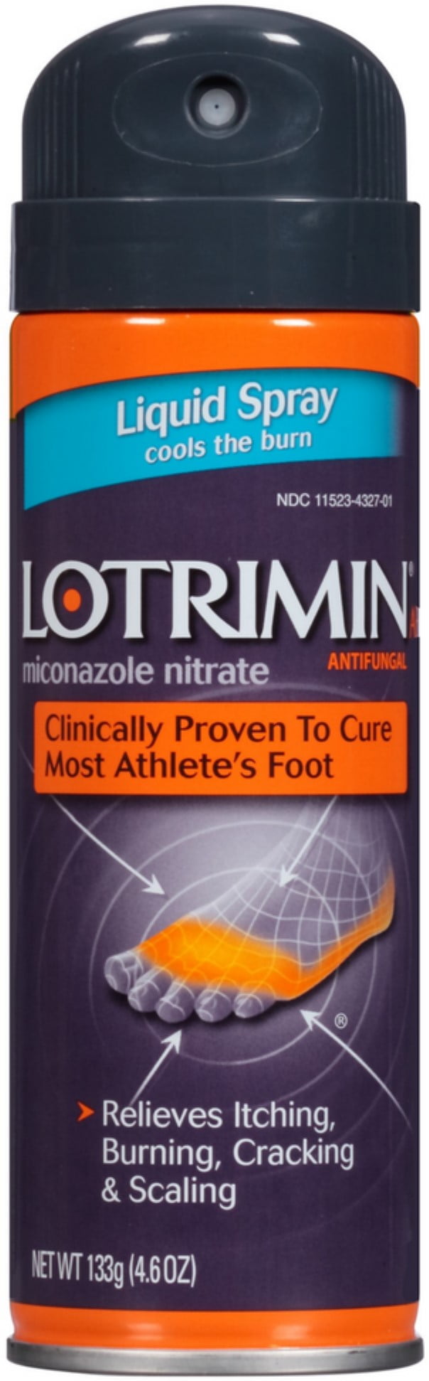 Lotrimin Anti-Fungal Spray Liquid 4.6 oz (Pack of 2)