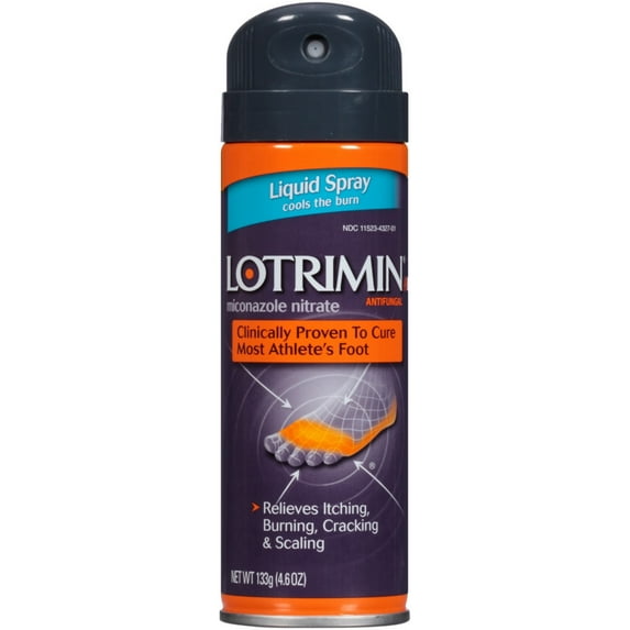 Lotrimin Anti-Fungal Spray Liquid 4.6 oz (Pack of 2)