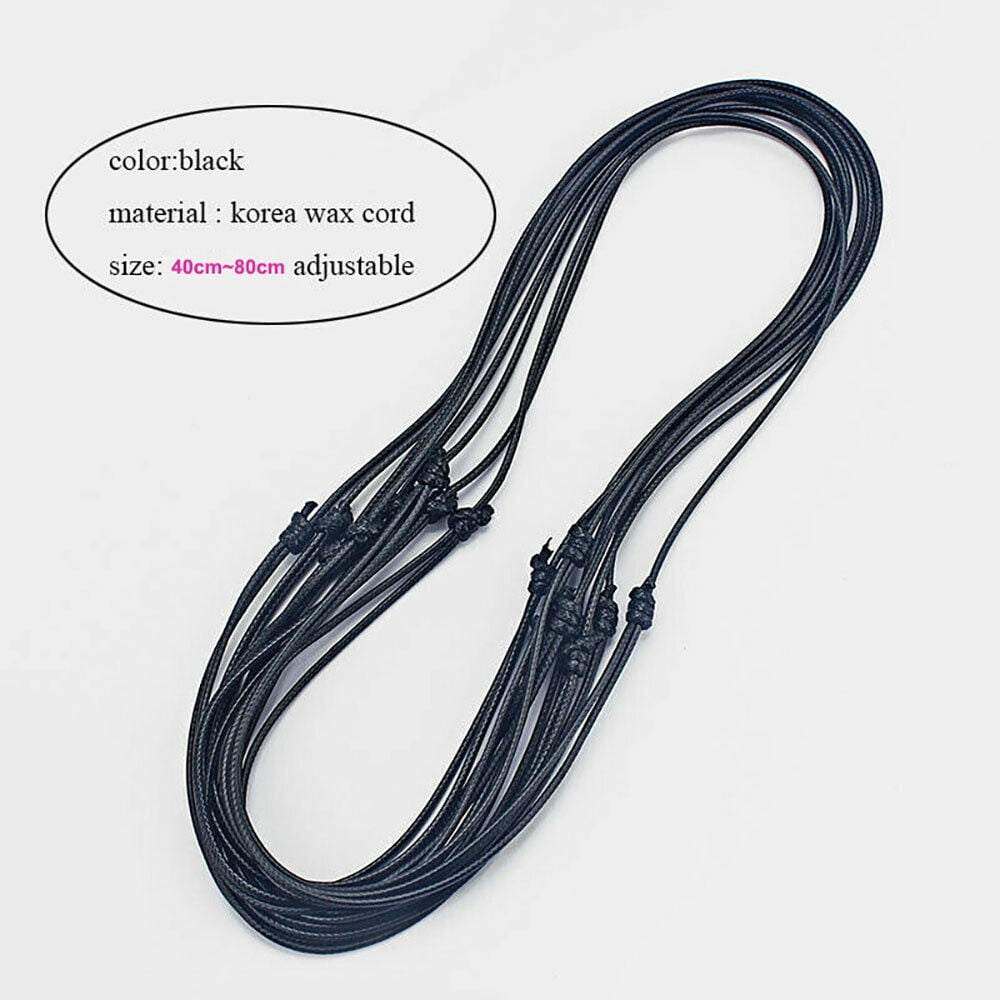 Leather Rope Chain Lots 100Pcs Braided Leather Cord Rope Necklace Chain With Lobster Claw ...