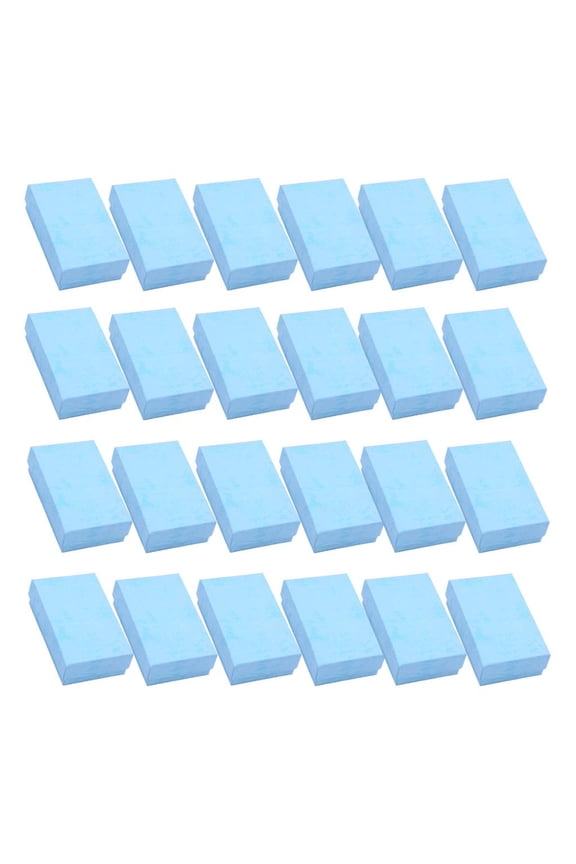 Lots 24 Jewelry Gifts Boxes Boxes Paper Boxes Jewelry Storage Cases - Blue, 8.5x5x2.5cm
