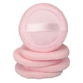 thumbnail image 1 of Lots 5 Round Flocking Round Blush Face Applicator Puff Blender Pink, 1 of 8
