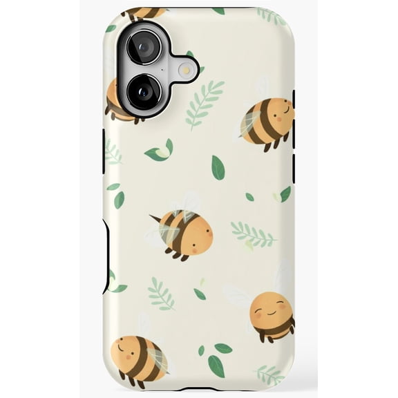 Lots Of Bees Pollinator Pattern Phone Case for iPhone 11 12 13 14 15 16 17 Pro Max