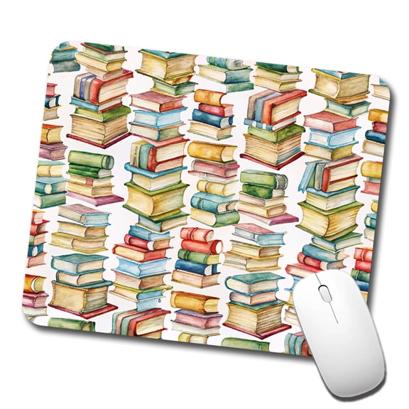 Lots Of Books Library Reading Reader Mouse Pad Low Profile Gaming Mat
