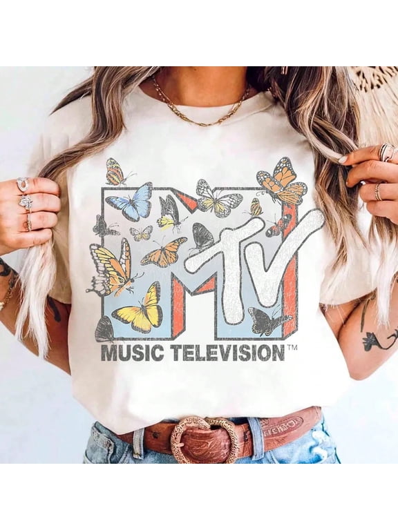 Lots Of Butterflies T-Shirt, Vintage Music Television Tee, Retro 80s & 90s Family Matching Tee