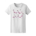thumbnail image 1 of Lots Of Flamingo Art T-Shirt Women -Image by Shutterstock, Female Medium, 1 of 4