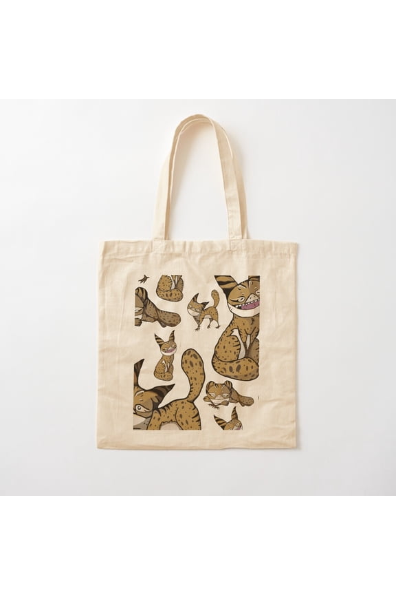 Lots Of Loth Cats Canvas Tote Bags, Reusable Shopping Bag