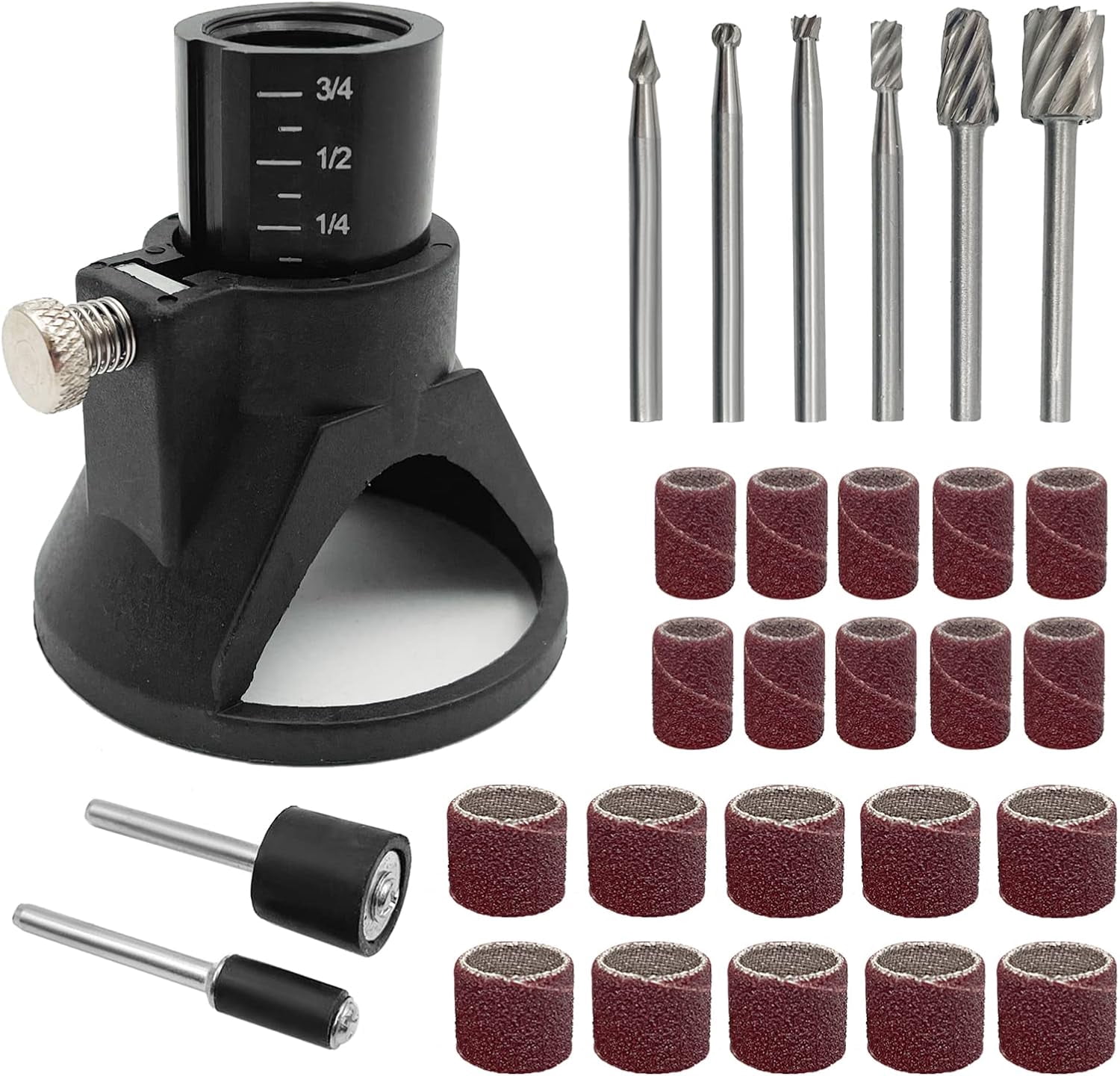 Baby Router Grinding Lots Rotary Multi Tool Cutting Guide Hss Router Drill Bits Attachment ...