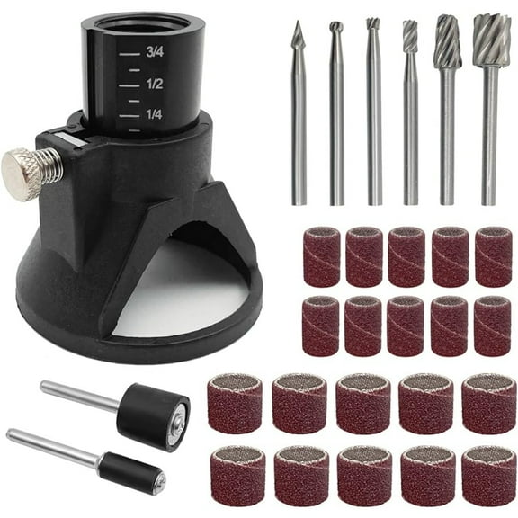 Lots Rotary Multi Tool Cutting Guide Hss Router Drill Bits Attachment Small Electric Grinding Sandpaper Combination Accessories